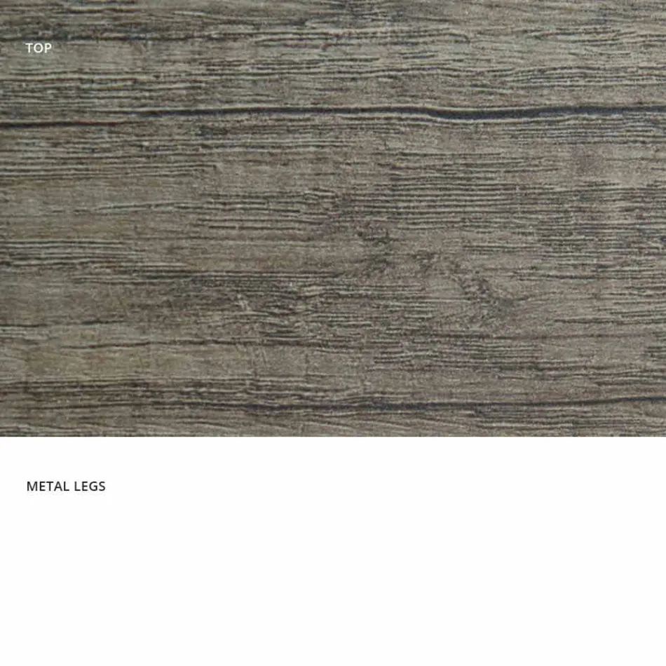 Mesa extensible moderna hecha de madera de melamina hecha en Italia, Wilmer Viadurini