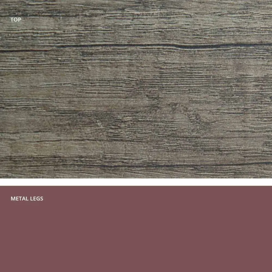 Mesa extensible moderna hecha de madera de melamina hecha en Italia, Wilmer Viadurini