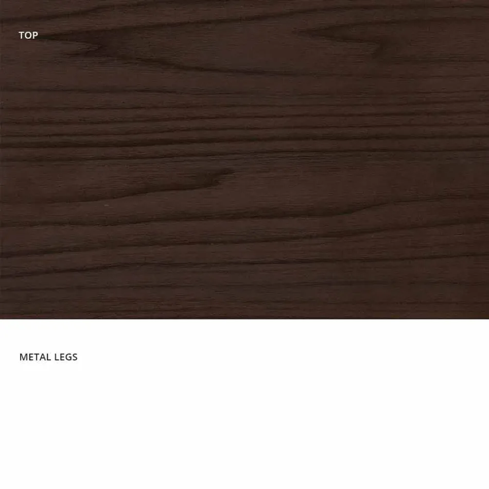 Mesa extensible moderna hecha de madera de melamina hecha en Italia, Wilmer Viadurini