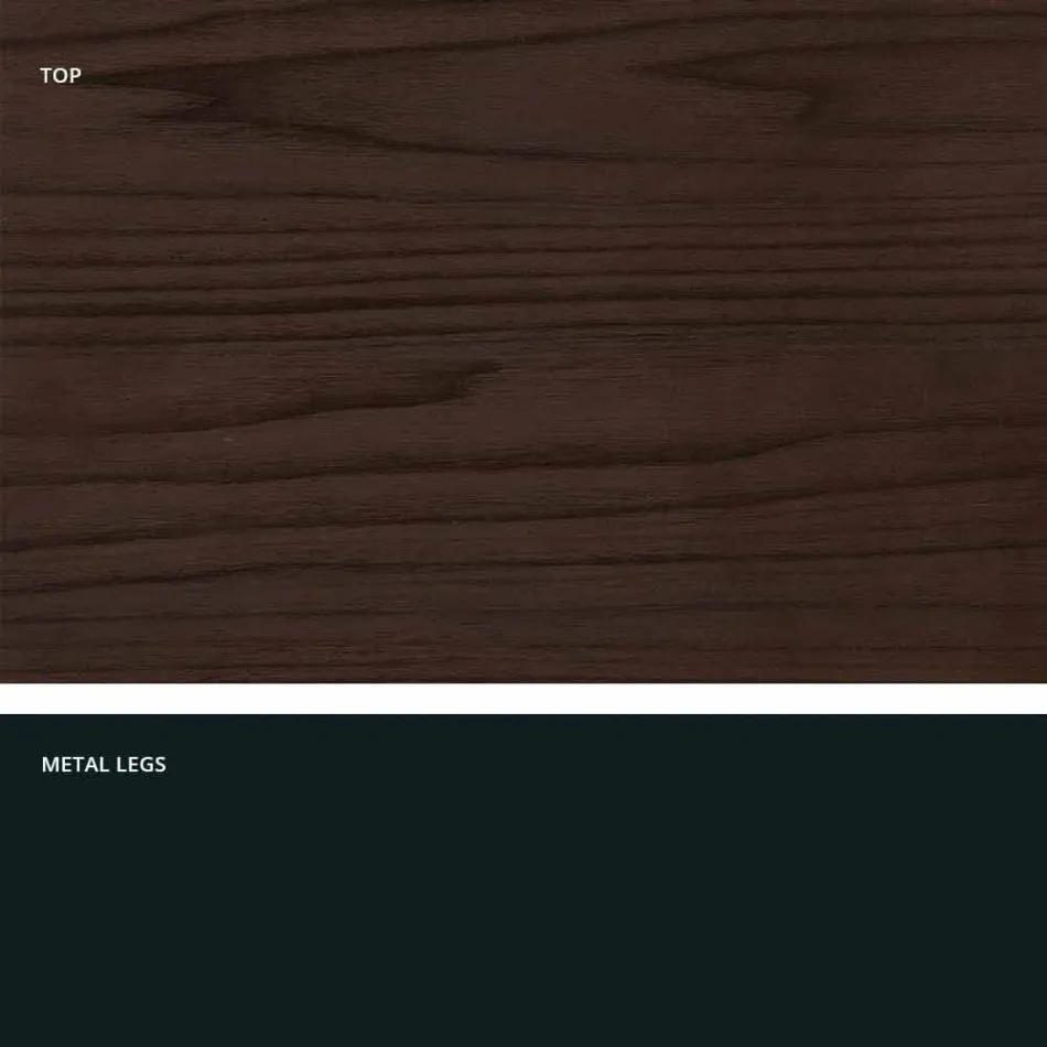 Mesa extensible moderna hecha de madera de melamina hecha en Italia, Wilmer Viadurini