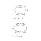 Mesa barril fija con tapa laminada Made in Italy - Settimmio Viadurini