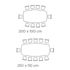 Mesa Fija en Forma de Barril en Laminado y Madera de Fresno Made in Italy - Norte Viadurini