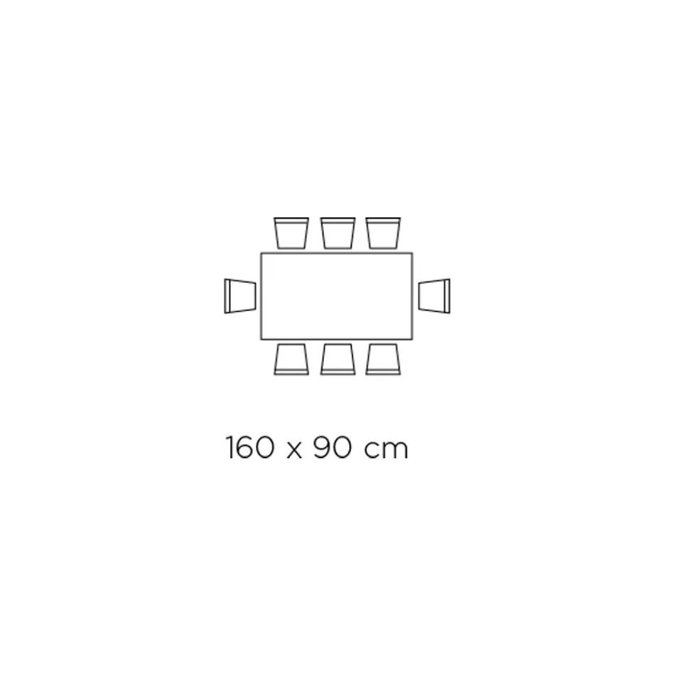 Mesa Fija con Borde Descortezado Irregular Made in Italy - Gafas Viadurini