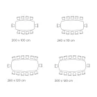 Mesa fija con tapa en forma de barril de cerámica Made in Italy - Settimmio Viadurini