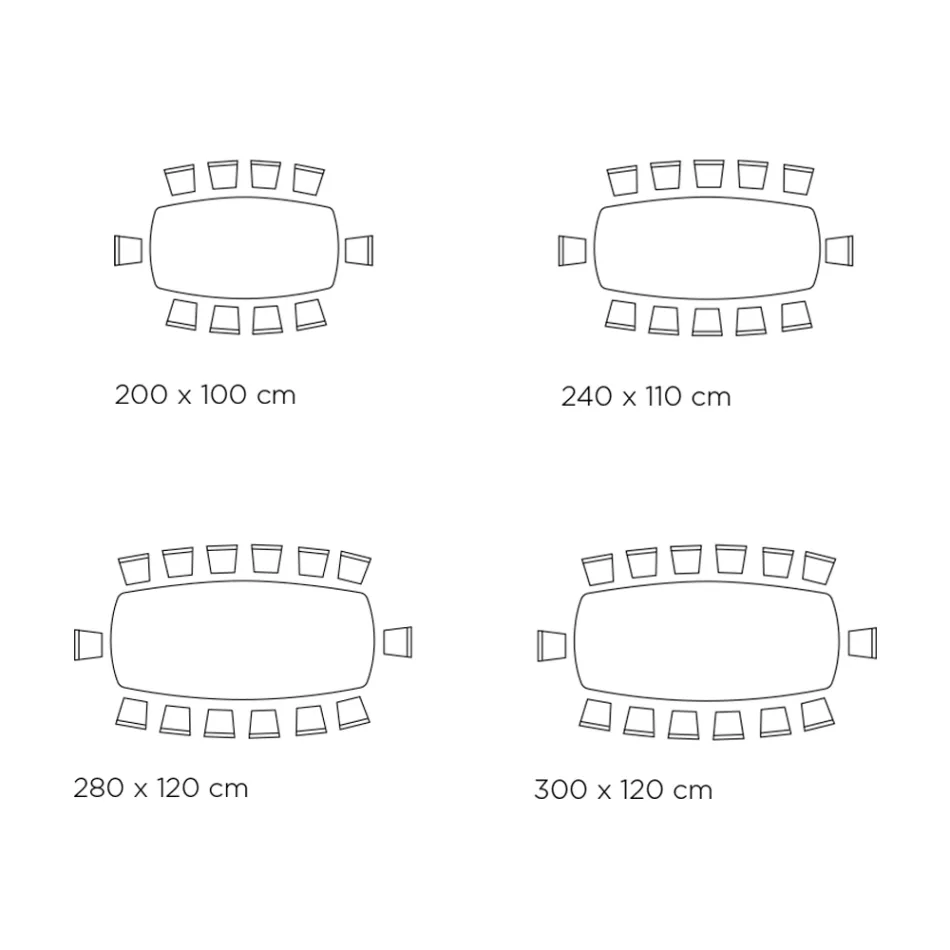 Mesa fija con tapa en forma de barril de cerámica Made in Italy - Settimmio Viadurini