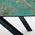 Mesa fija con tapa en forma de barril de cerámica Made in Italy - Settimmio Viadurini