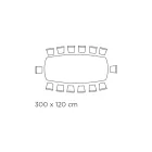 Mesa fija con tapa de cerámica ónix plateada pulida Made in Italy - Grotta Viadurini