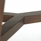 Mesa de comedor fija en cerámica Emperador pulida Made in Italy - Norte Viadurini