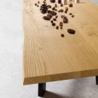 Mesa de diseño fijo, con tapa de madera maciza - Crackle Viadurini