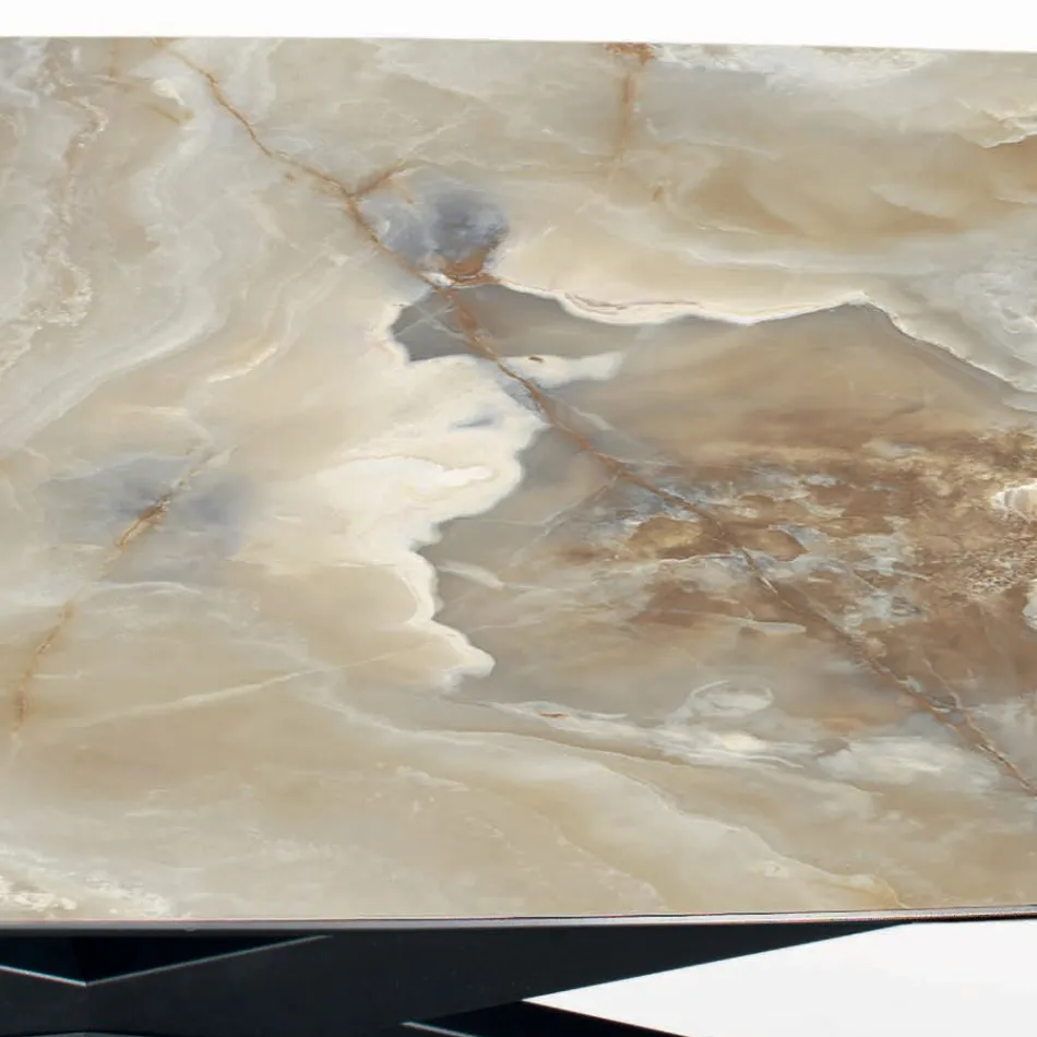 Mesa Fija de Cerámica en Diferentes Acabados y Medidas Made in Italy - Grotta Viadurini