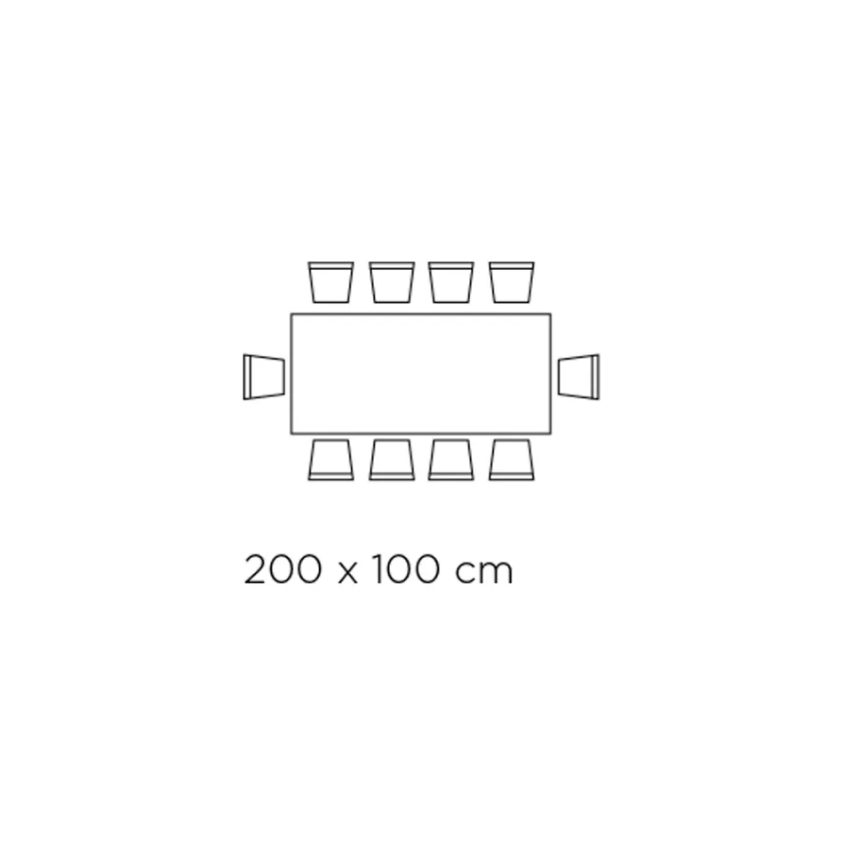 Mesa Fija Rectangular de Vidrio Extraclaro y Fresno Made in Italy - Norte Viadurini