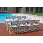 Mesa de Jardín Extensible a 240 cm con Estructura de Aluminio – Geoffroy Viadurini