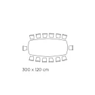 Mesa griega de cerámica negra pulida Made in Italy - Grotta Viadurini