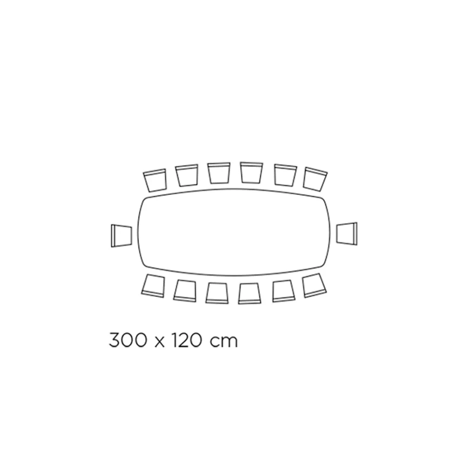 Mesa griega de cerámica negra pulida Made in Italy - Grotta Viadurini
