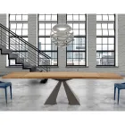 Mesa moderna de madera extensible hasta 300 cm Made in Italy - Dálmata Viadurini