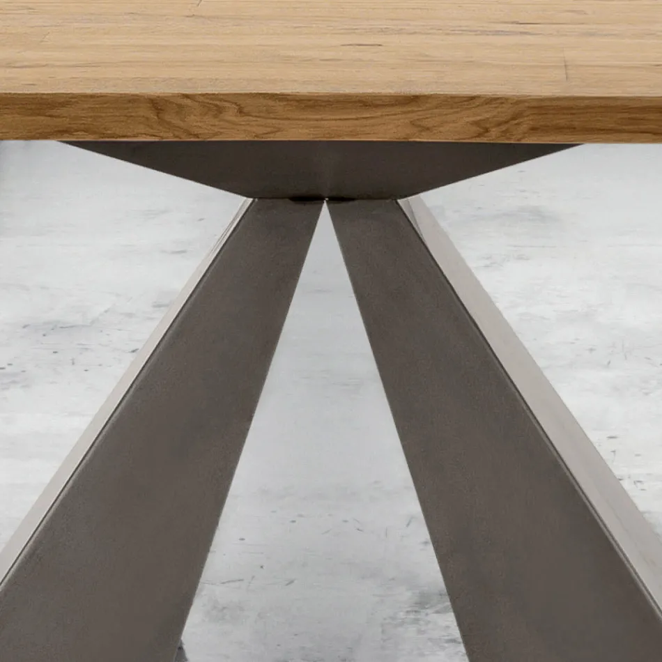 Mesa moderna de madera extensible hasta 300 cm Made in Italy - Dálmata Viadurini