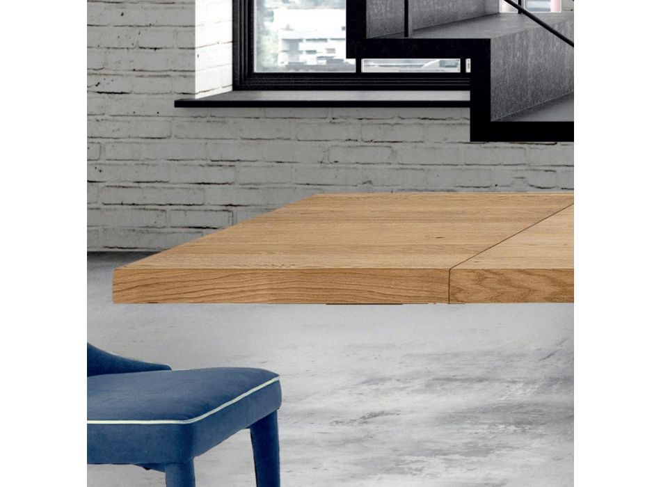 Mesa moderna de madera extensible hasta 300 cm Made in Italy - Dálmata Viadurini