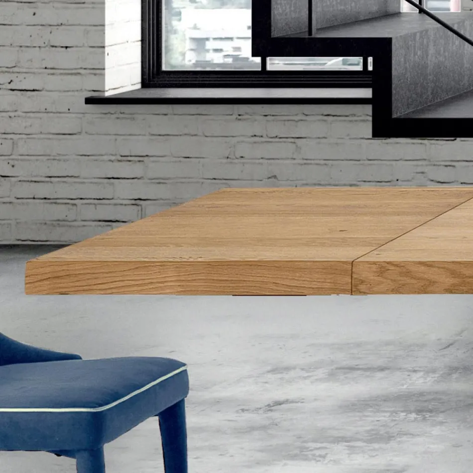 Mesa moderna de madera extensible hasta 300 cm Made in Italy - Dálmata Viadurini