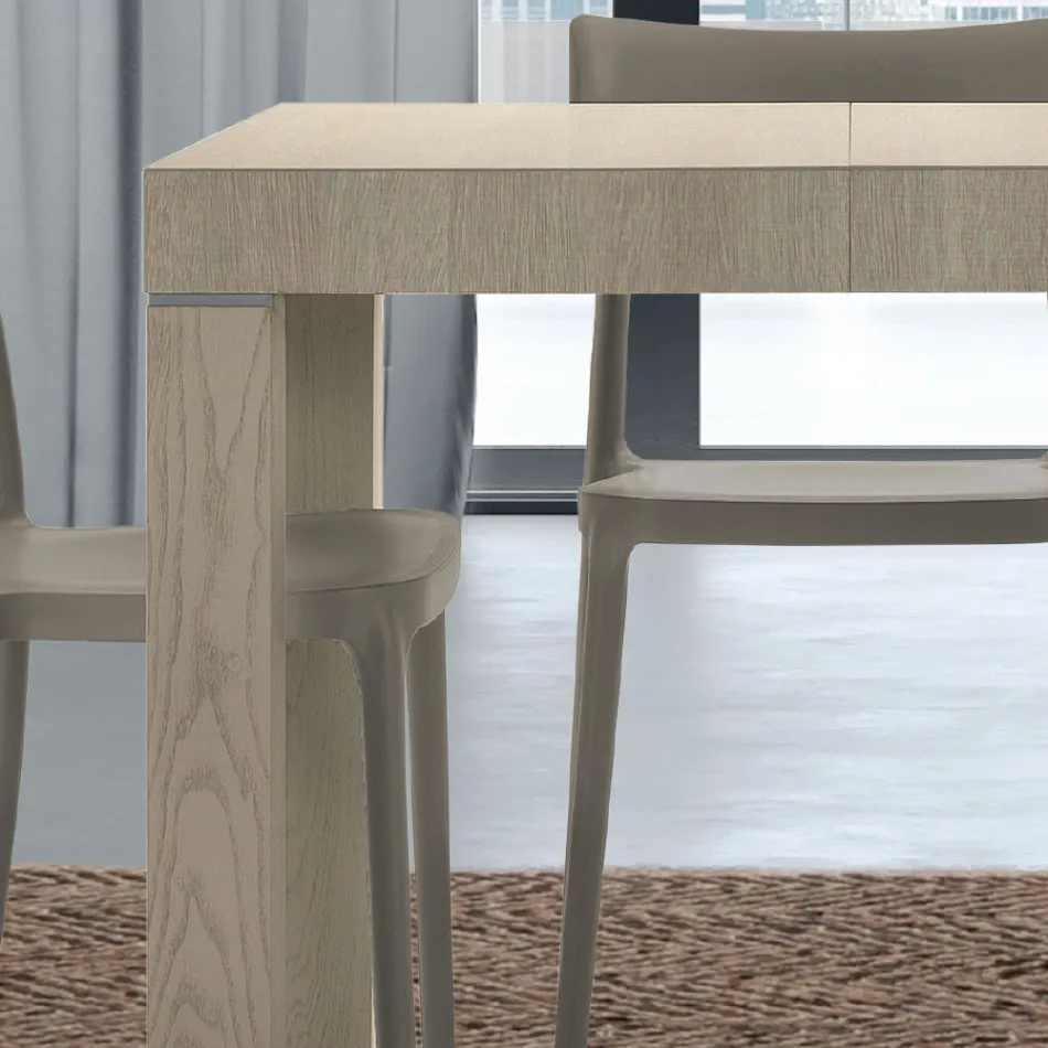 Mesa de madera laminada extensible hasta 470 cm Made in Italy – Gordito Viadurini