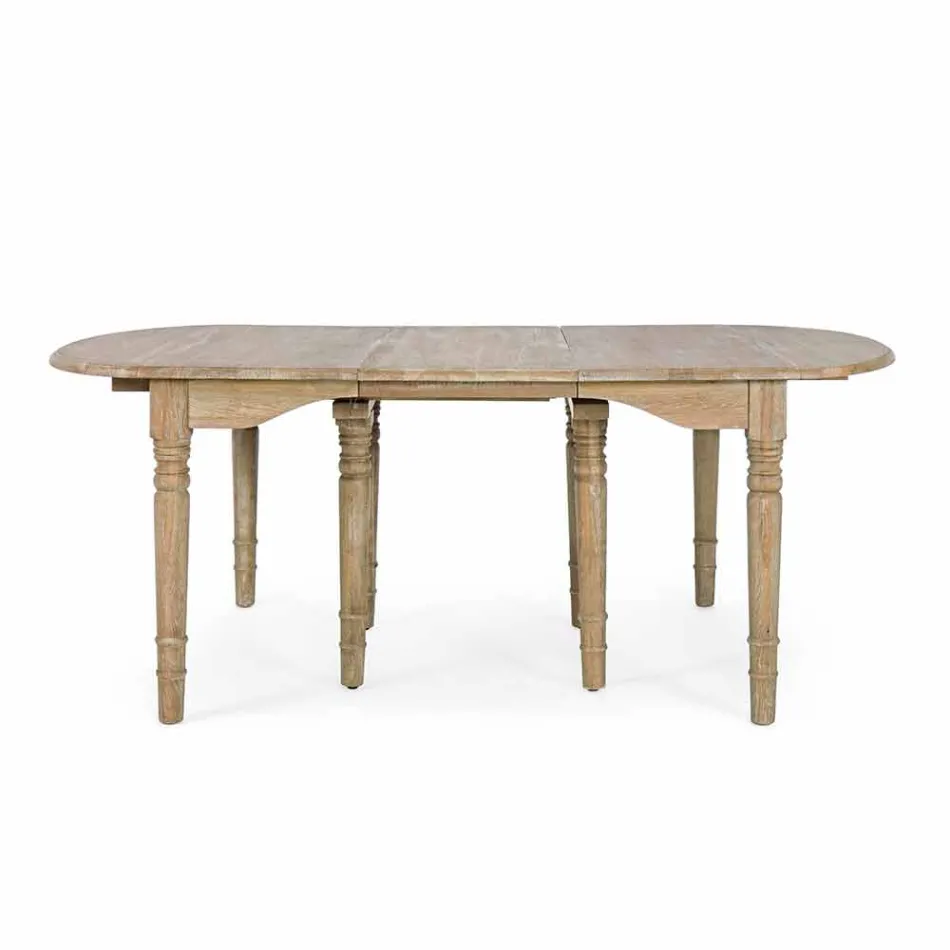 Mesa extensible de madera maciza hasta 382 cm Homemotion - Brindisi Viadurini