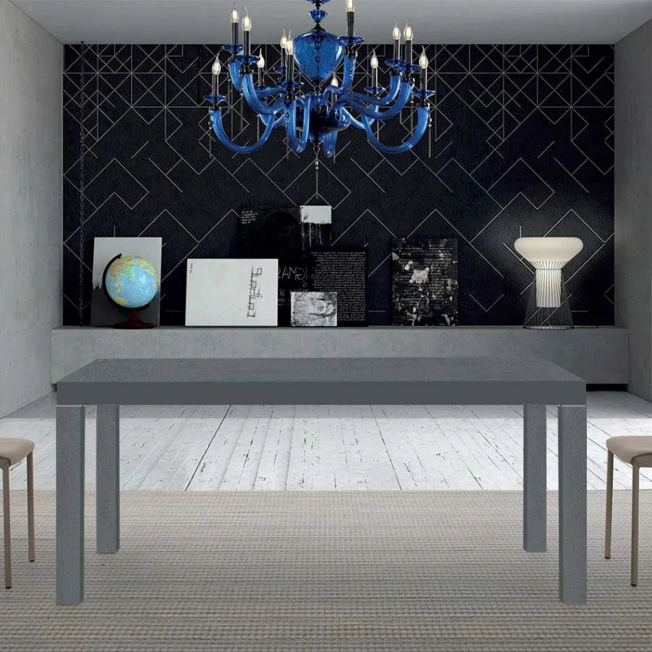 Mesa extensible de madera de melamina hasta 470 cm Made in Italy – Gordito Viadurini