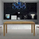 Mesa extensible de madera de melamina hasta 470 cm Made in Italy – Gordito Viadurini