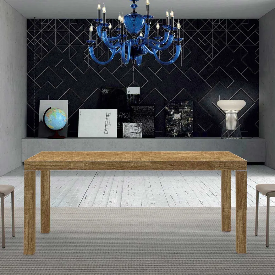 Mesa extensible de madera de melamina hasta 470 cm Made in Italy – Gordito Viadurini