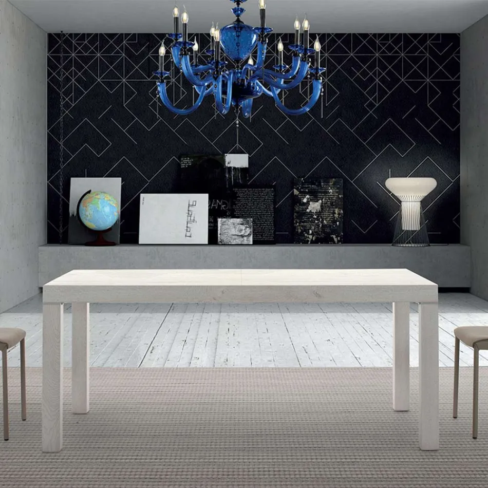 Mesa extensible de madera de melamina hasta 470 cm Made in Italy – Gordito Viadurini