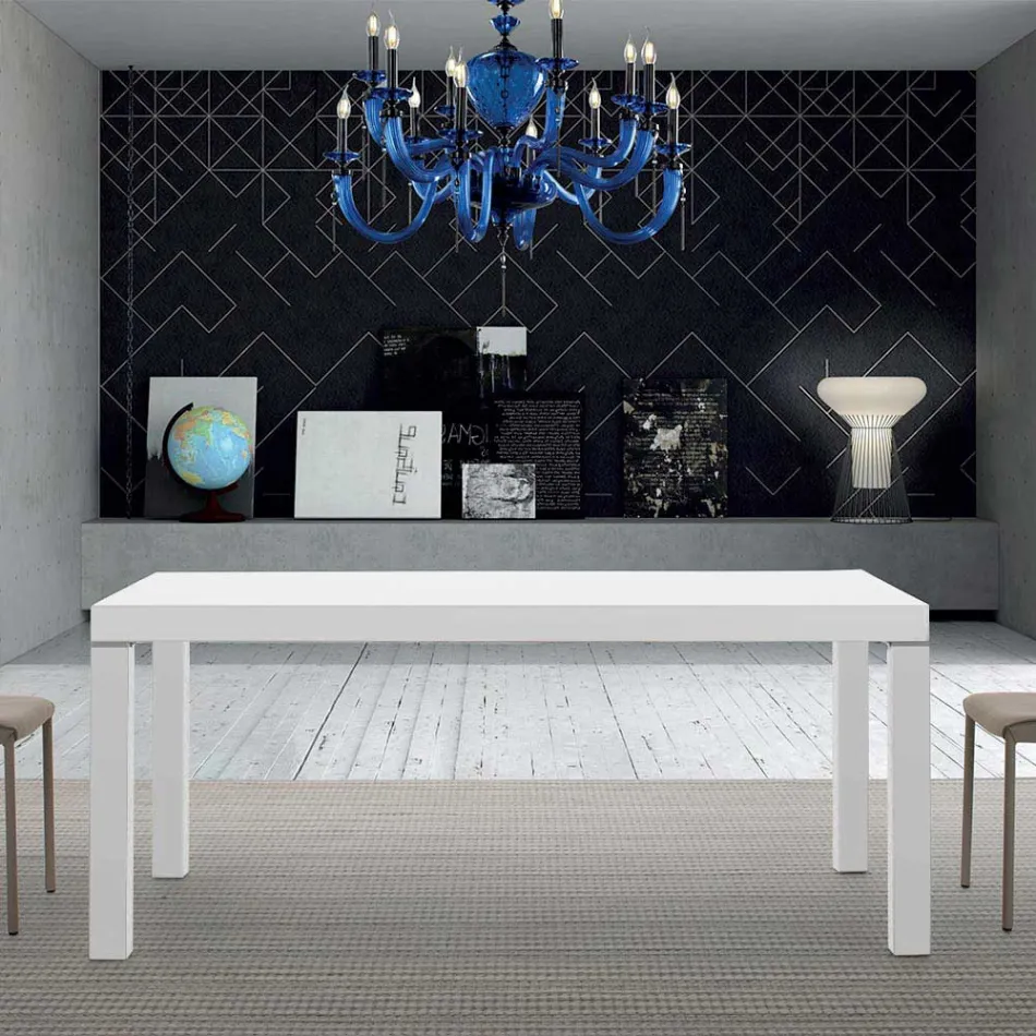 Mesa extensible de madera de melamina hasta 470 cm Made in Italy – Gordito Viadurini