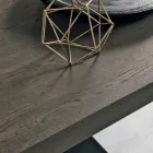 Moderna mesa de madera de roble anudada producida en Italia Zerba Viadurini