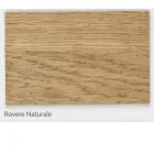 Mesa de roble chapado y patas de metal Made in Italy - Consuelo Viadurini