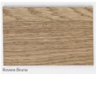 Mesa de roble anudado chapado y patas de metal Made in Italy - Vicente Viadurini