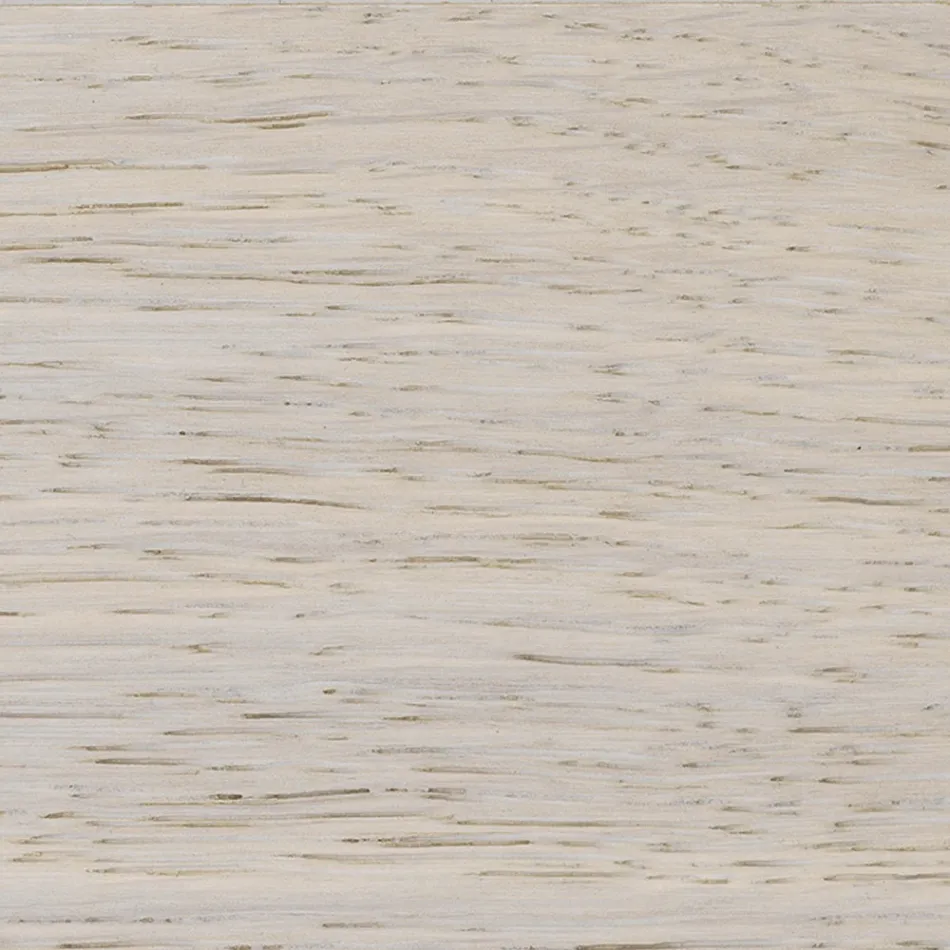 Mesa de Roble Chapado con Borde de Hoja Cuadrada y Metal Made in Italy - Riad Viadurini