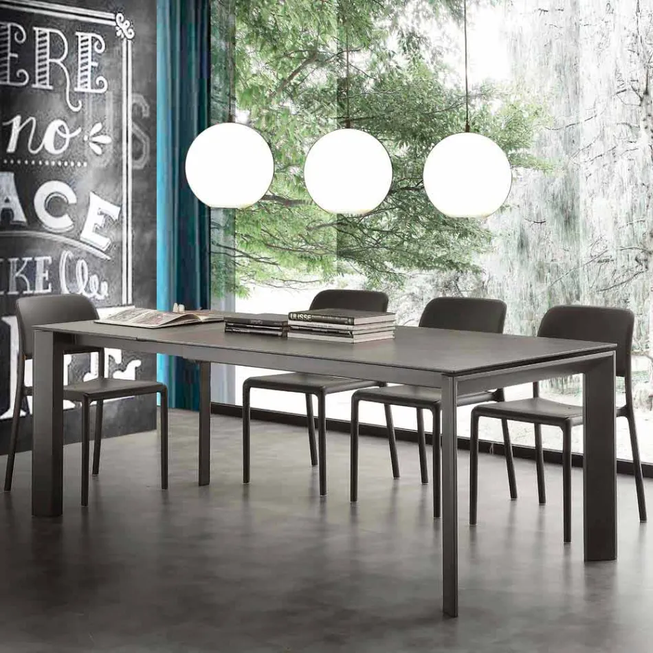 Mesa extensible plegable vitrocerámica hasta 240 cm Terni Viadurini