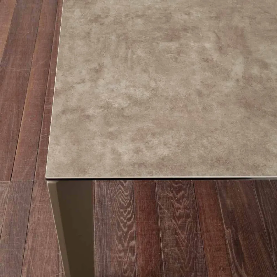 Mesa extensible plegable vitrocerámica hasta 240 cm Terni Viadurini