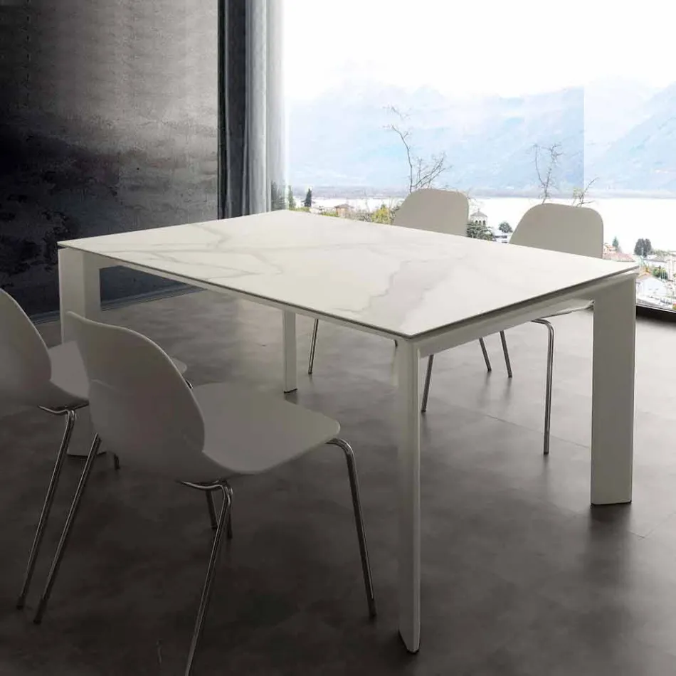 Mesa extensible plegable vitrocerámica hasta 240 cm Terni Viadurini