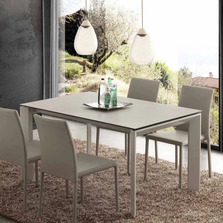 Mesa extensible plegable vitrocerámica hasta 240 cm Terni Viadurini