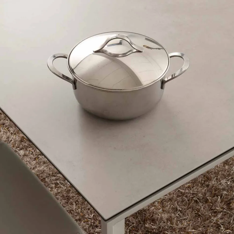 Mesa extensible plegable vitrocerámica hasta 240 cm Terni Viadurini