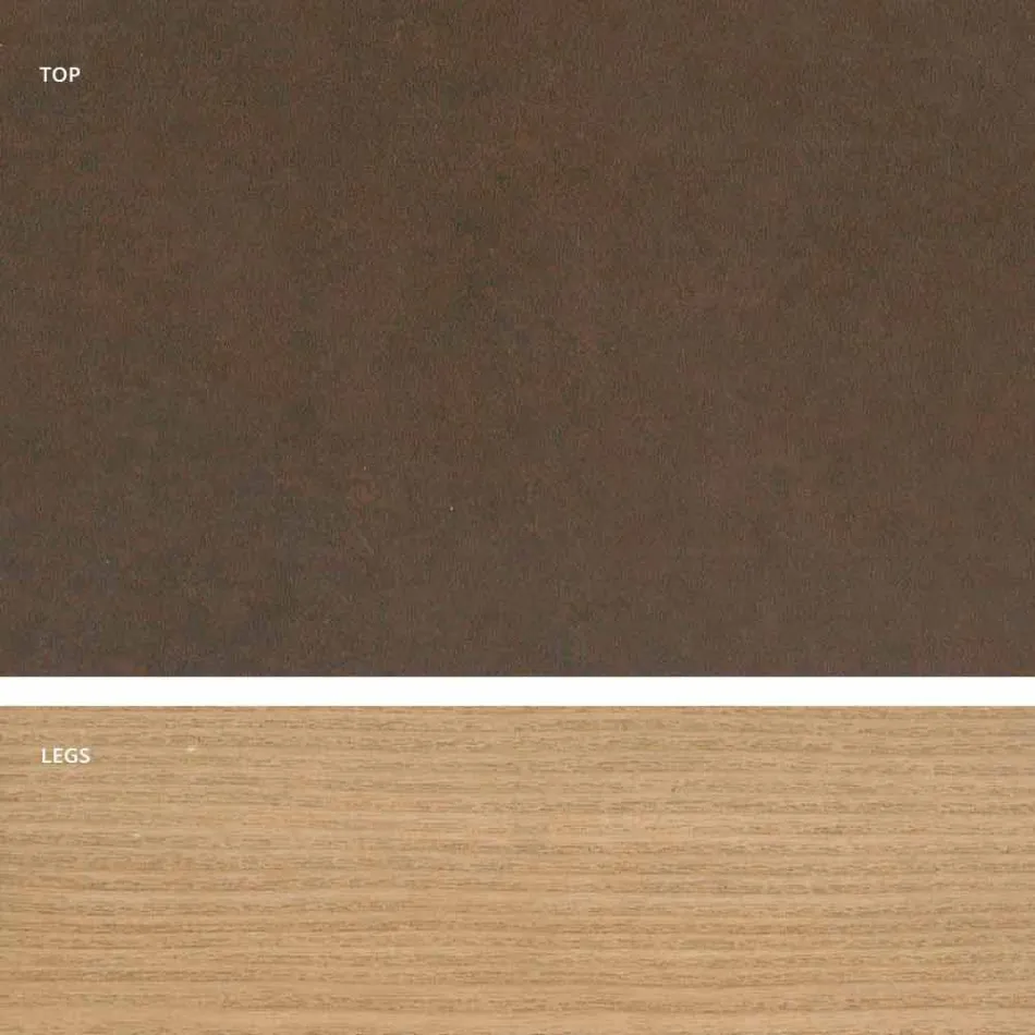 Mesa vitrocerámica de diseño moderno hecha en Italia, Egisto Viadurini