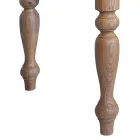 Mesa de interior con tapa y patas de roble Made in Italy - Geolier Viadurini