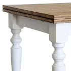 Mesa de Salón Extensible en Abeto Nórdico Made in Italy - Benidorm Viadurini