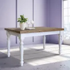 Mesa de Salón Extensible en Abeto Nórdico Made in Italy - Benidorm Viadurini