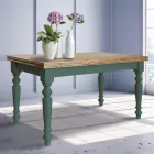 Mesa de Salón Extensible en Abeto Nórdico Made in Italy - Benidorm Viadurini