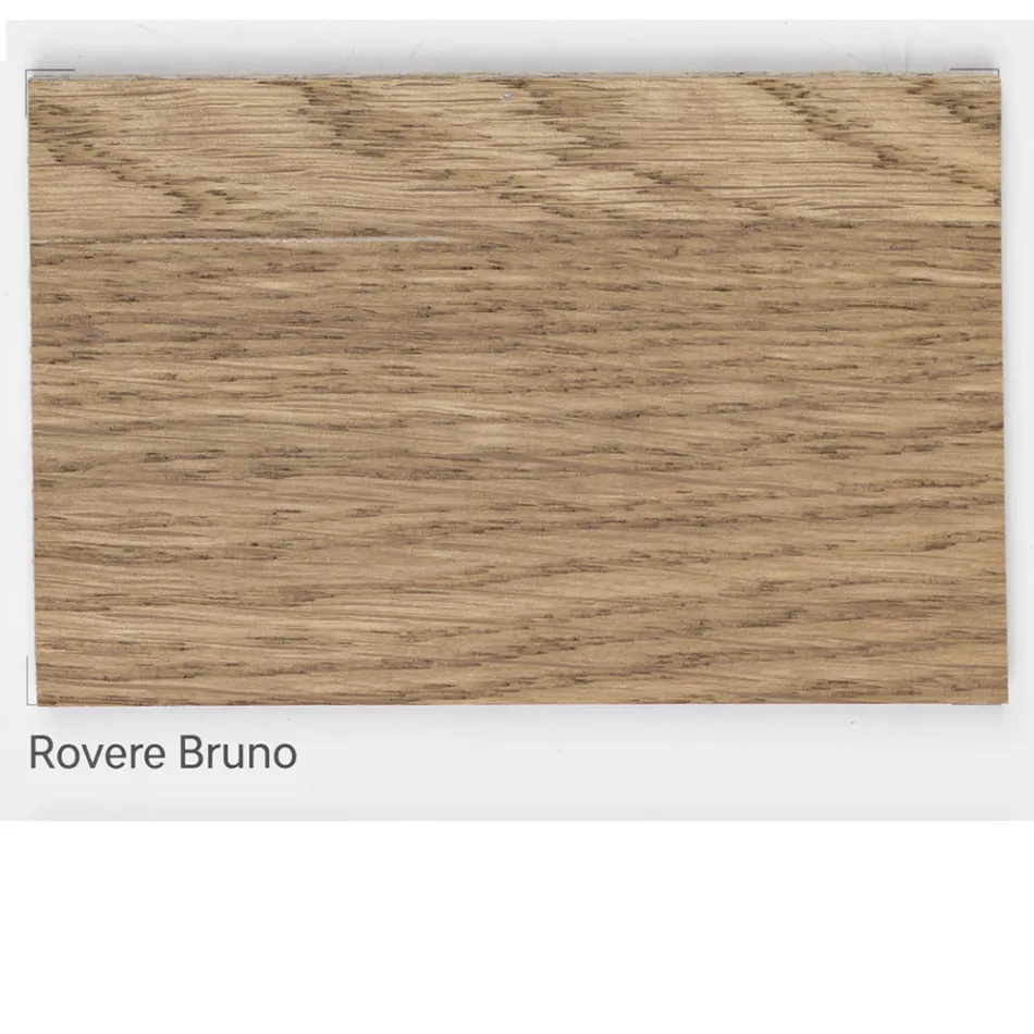 Mesa de estar extensible en roble anudado plateado Made in Italy - Durin Viadurini