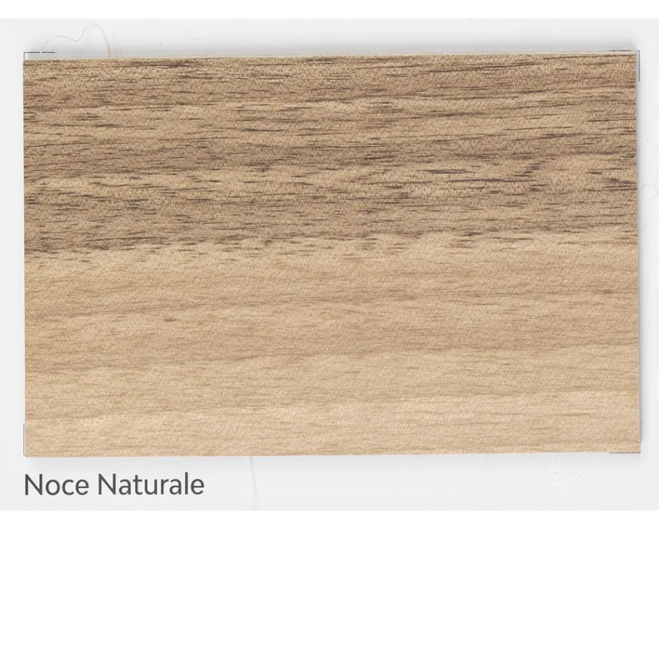 Mesa de estar en nogal anudado macizo real Made in Italy - Boromir Viadurini