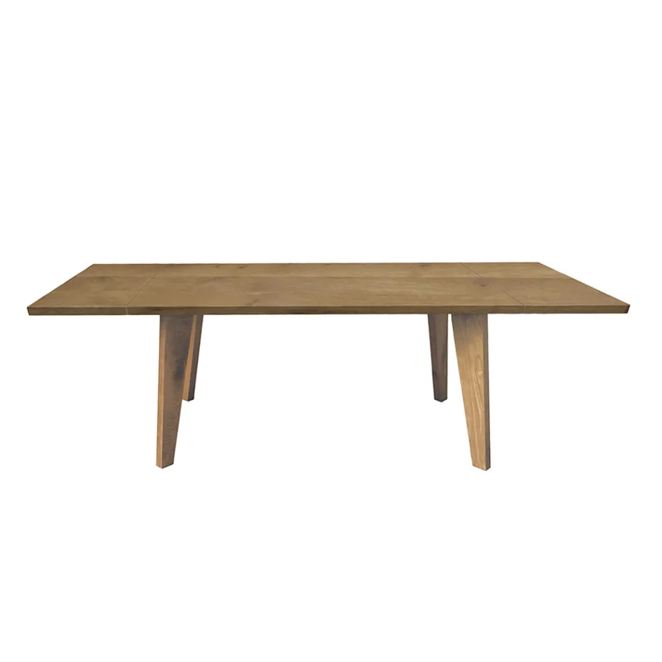 Mesa de estar en roble Massellato disponible en varios bordes Made in Italy - Treebeard Viadurini