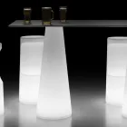 Mesa de luz para exterior moderna con base de luz LED Made in Italy - Forlina Viadurini