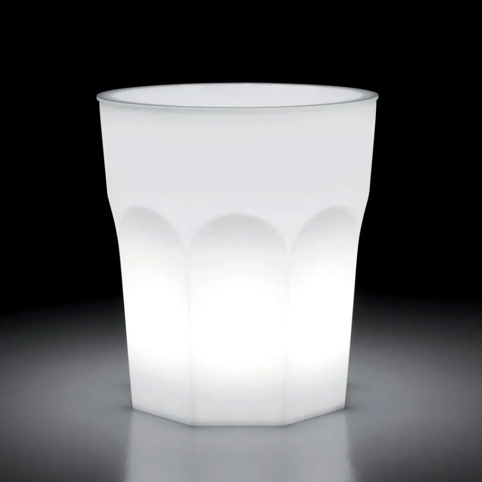 Mesa de luz de diseño para exterior en polietileno y HPL Made in Italy - Pucca Viadurini