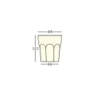 Mesa de luz de diseño para exterior en polietileno y HPL Made in Italy - Pucca Viadurini