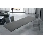Mesa Extensible Moderna hasta 300 cm en Laminado y Vidrio Made in Italy - Tear Viadurini